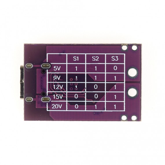 Trigger de PD/QC/AFC con voltaje seleccionable