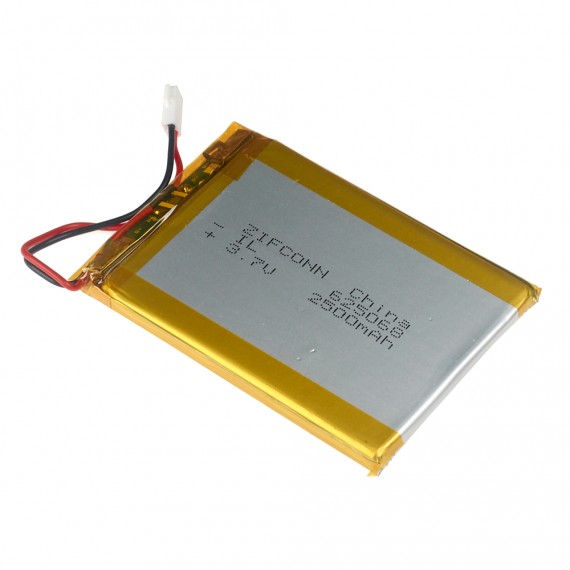 Batería Plana 3.7V 2500mAh 625068