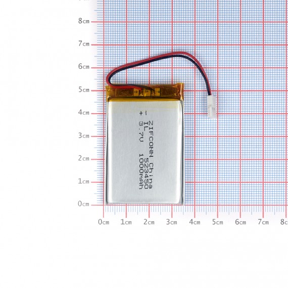 Batería Plana 3.7V 1000mAh 523450
