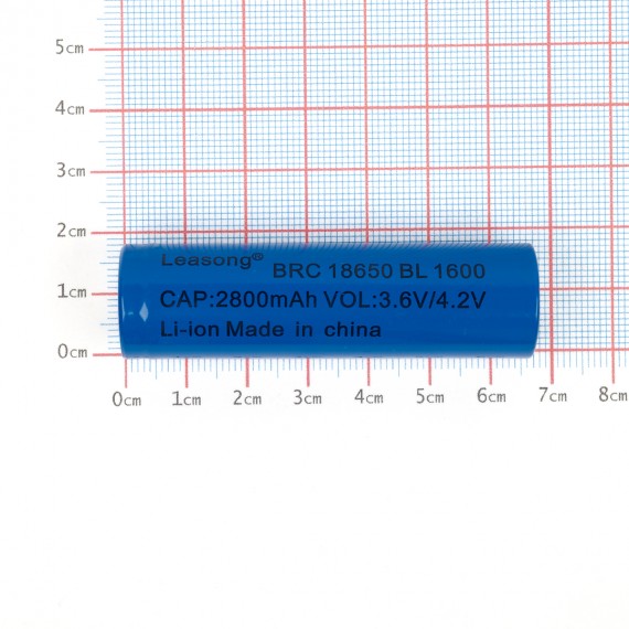 Batería Litio 18650 3.7V 1600mAh