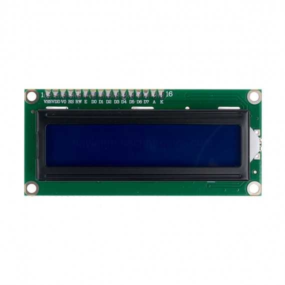 Display Alfanumérico LCD 1602 - 5V azul, con pines soldados