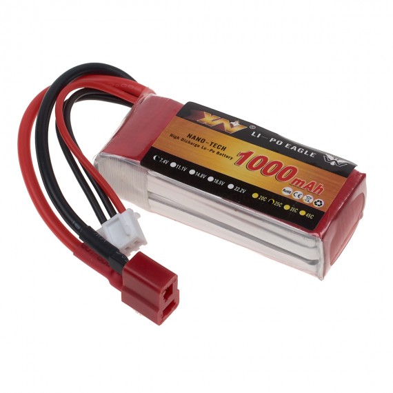 Batería LiPo 7.4V 2S 1000mAh 20C