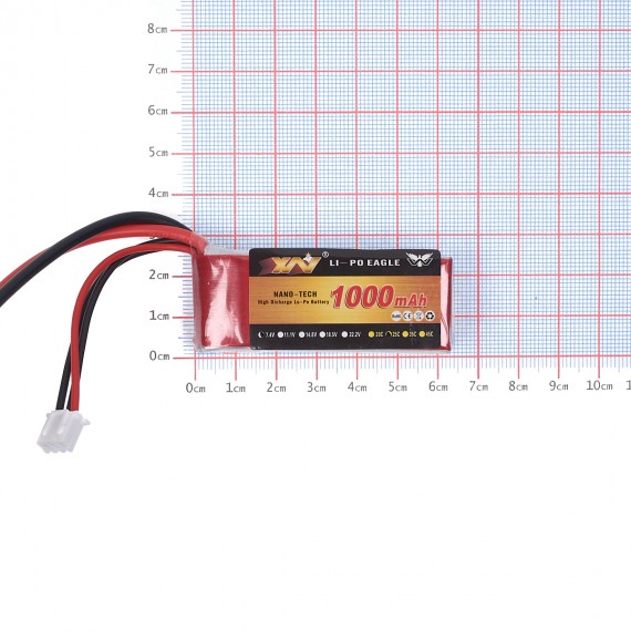Batería LiPo 7.4V 2S 1000mAh 20C
