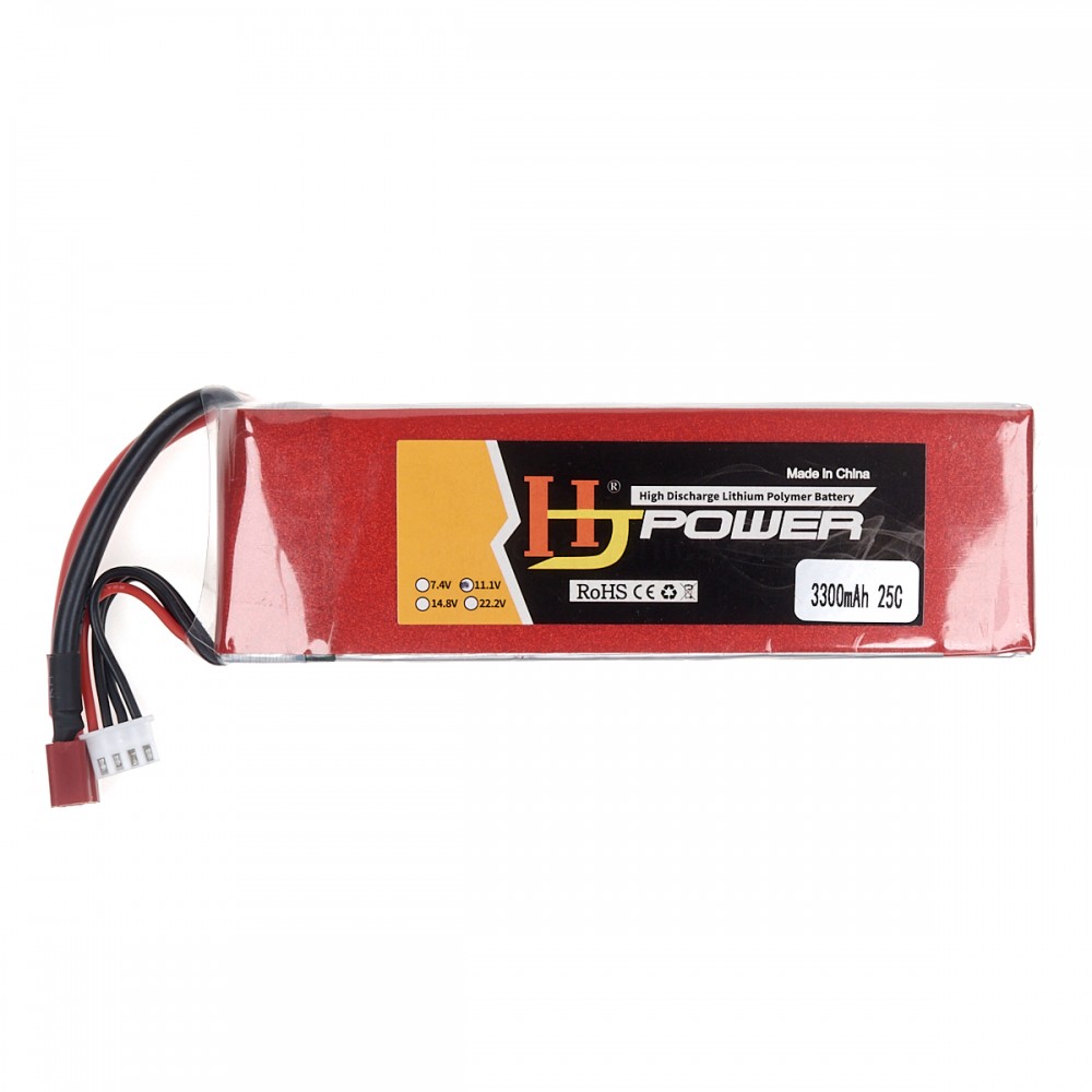 Batería Lipo 11.1V 3S 2200mAh 8C Para Coches RC Y Drones – Recargable, Duradera Y De Alto Rendimiento