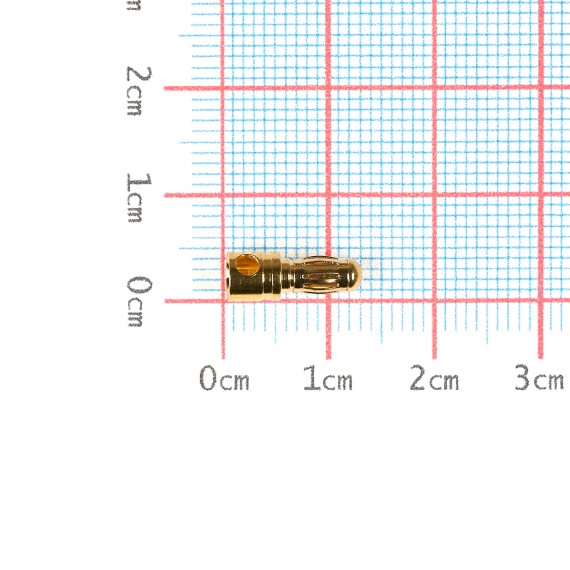 Conector bullet 3.5mm Macho