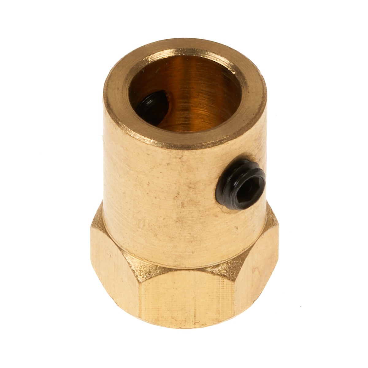 Acople hexagonal rueda a eje de motor D8mm