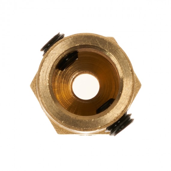 Acople hexagonal rueda a eje de motor D8mm