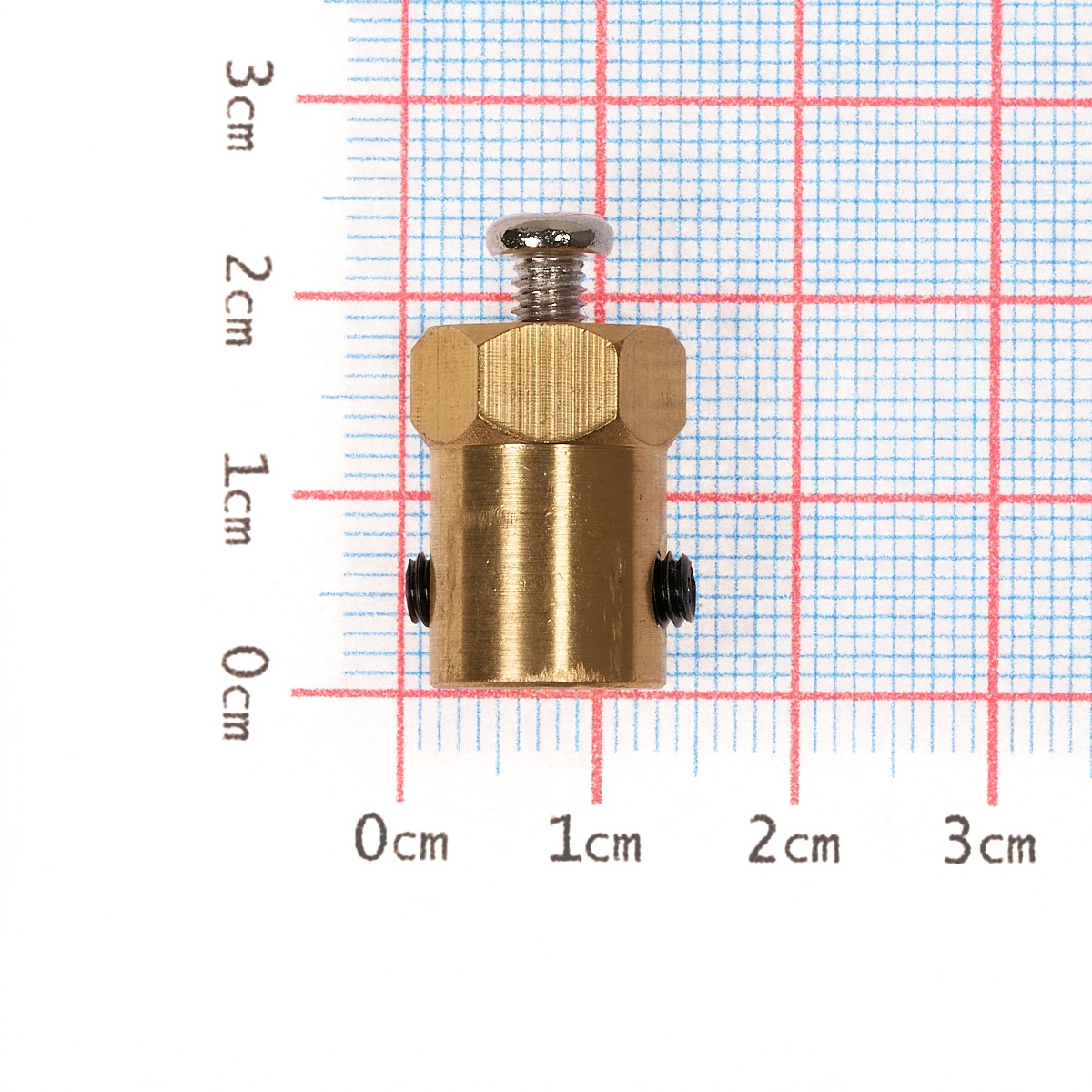 Acople hexagonal rueda a eje de motor D8mm