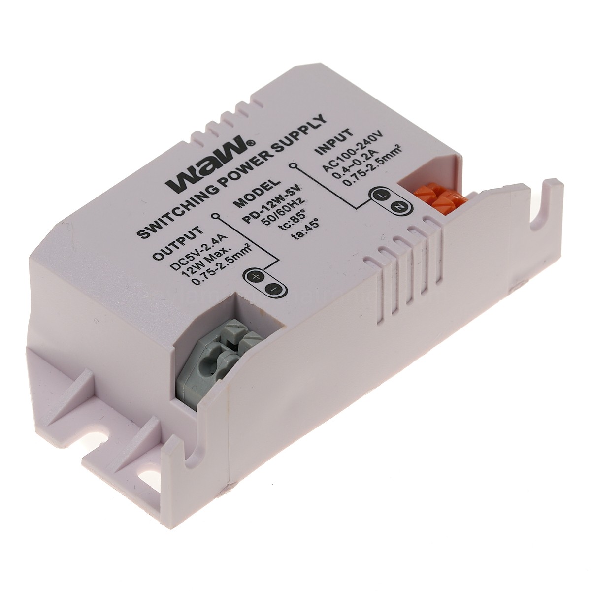 Fuente de alimentación AC/DC 12W 5V 2.4A WODE (en case)