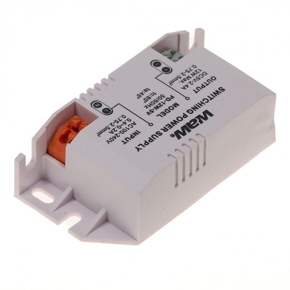 Fuente de alimentación AC/DC 12W 5V 2.4A WODE (en case)