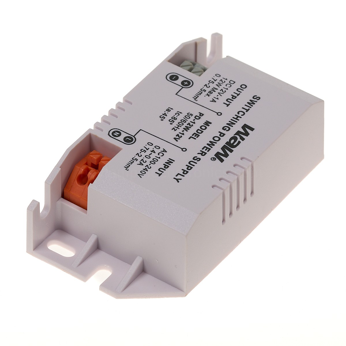 Fuente de alimentación AC/DC 12W 12V 1A WODE (en case)