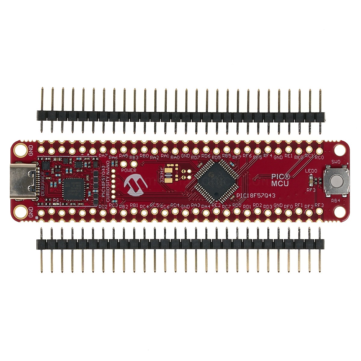 DM164150 - PIC18F57Q43 CURIOSITY NANO EVALUATION KIT