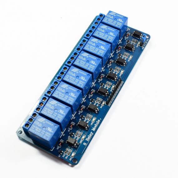 Módulo Relay, 8 canales 5VDC