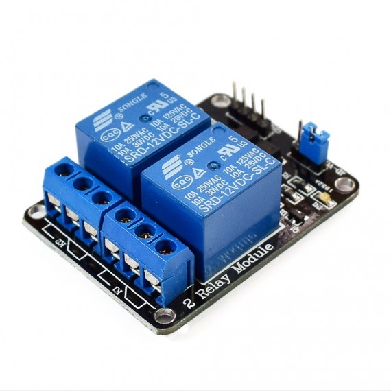 Módulo Relay 12V 2 canales