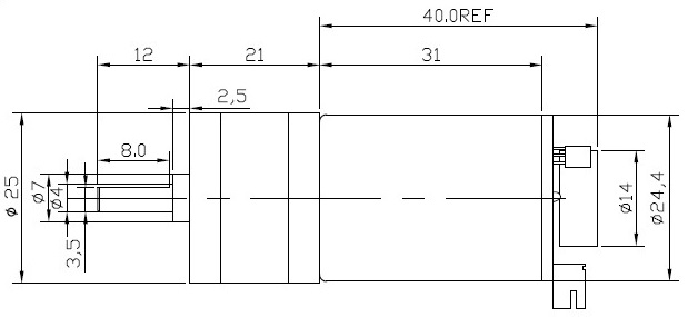 MOTOR DC SIN CAJA REDUCTORA 370 1,5-12V 24*30MM EJE 2MM 10000RPM – Grupo  Electrostore